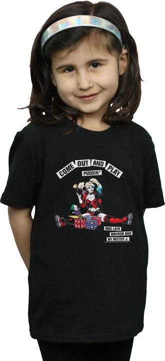 Immagine prodotto Harley Quinn Come Out And Play Maglietta Ragazze (140, 146)