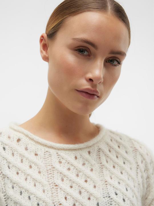 Immagine prodotto Vero Moda Scollo rotondo Maglia con taglio a braccio voluminoso Maglia a maglia (XS)