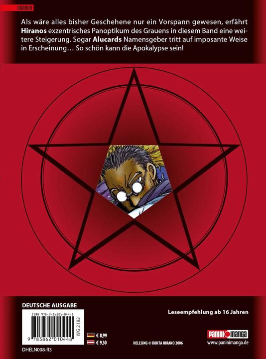 Actual product image Panini Hellsing 8 (German, Kohta Hirano, 2010)