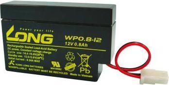 Produktbild Long WP0.8-12 WP0.8-12 Bleiakku 12 V 0.8 Ah Blei-Vlies (AGM) (B x H x T) 96 x 62 (12 V, 800 mAh)