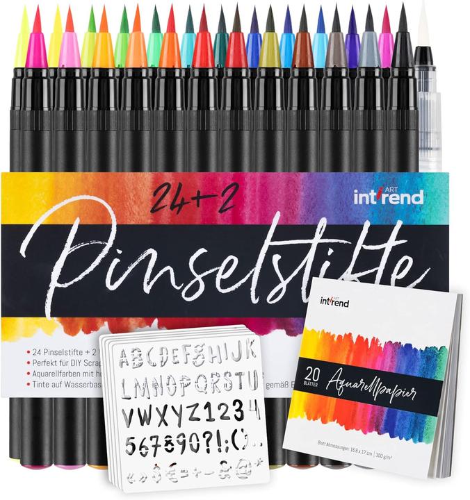 Produktbild Int!rend Brush Pen Aquarell-Set (51-teilig) (Mehrfarbig, 51 x)