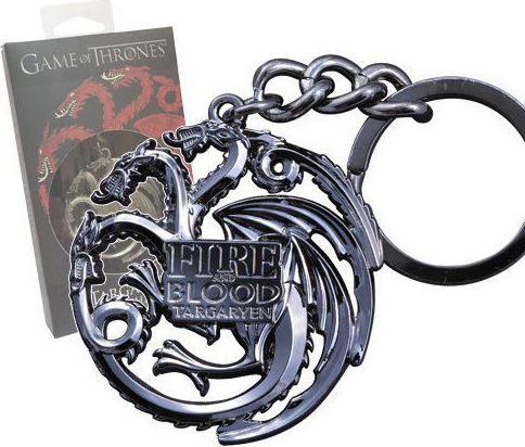 Image du produit Noble Collection Game of Thrones : Porte-clés Targaryen avec devise