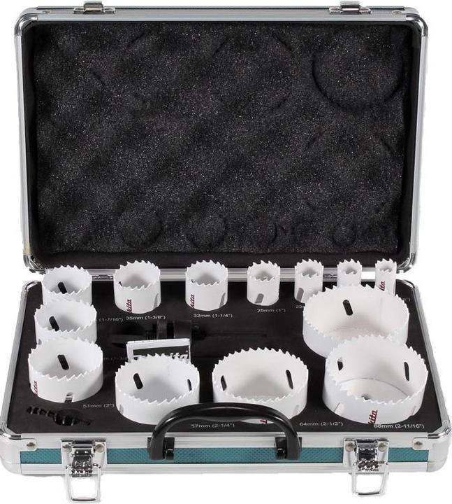 Actual product image Makita D-47307 Hole saw set 16 pieces (35 millimetres)