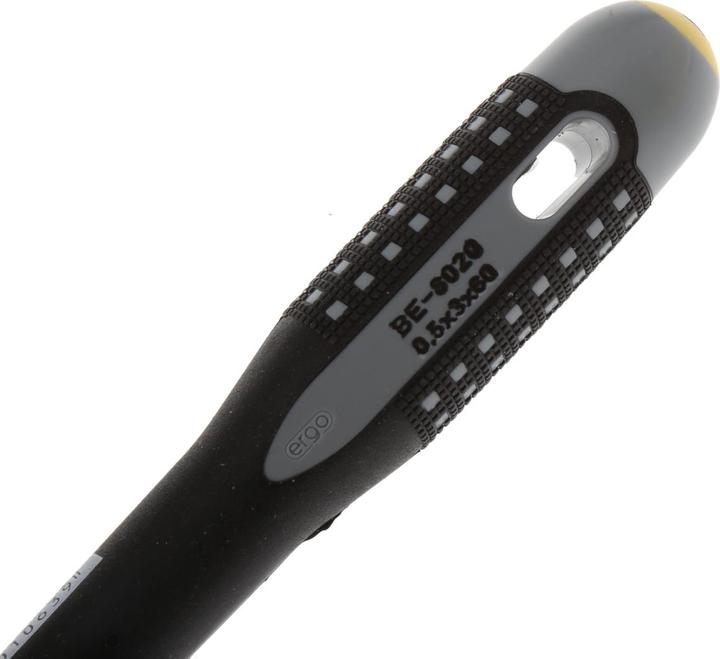 Actual product image Bahco ERGO screwdriver for slotted screws, straight, with 3-component handle 0.5 mm × 3 mm × 60 mm (Slotted screws)