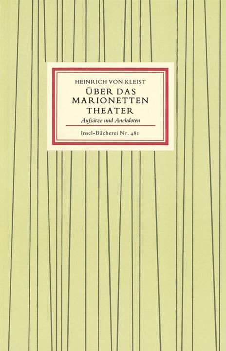 Immagine prodotto Über das Marionettentheater (Tedesco, Enrico von Kleist, 1980)