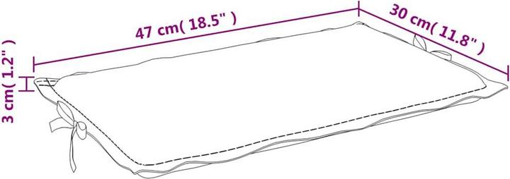 Actual product image VidaXL Nissy (186 x 58 x 3 cm)