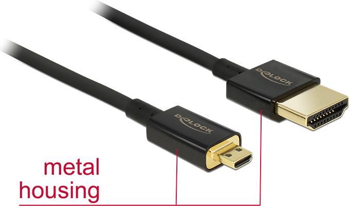 Produktbild Delock HDMI (Typ A) – micro HDMI (Typ D) (0.15 m, HDMI)