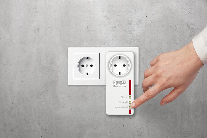 Productafbeelding AVM FRITZ!Powerline 546E, enkele adapter NL (500 Mbit/s)