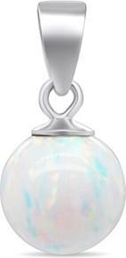 Image du produit Brilio Silver - Suspension moderne en argent avec opale synthétique blanche PT110W