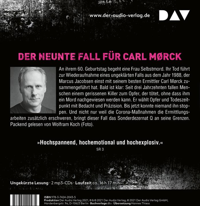 Produktbild NATRIUM CHLORID. Der neunte Fall für Carl Mørck, Sonderdezernat Q (Jussi Adler-Olsen, Wolfram Koch, Hannes Thiess, Deutsch)