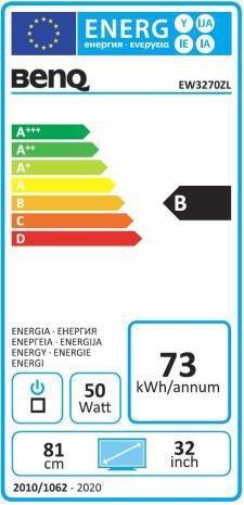 Energie-Label BenQ Ew3270zl (2560 x 1440 Pixel, 32")