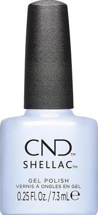 Actual product image CND Shellac UV Nail Polish Fantasy Realm No. 481 Light Blue Metallic (Blue, Gel-Effect Nail Polish)