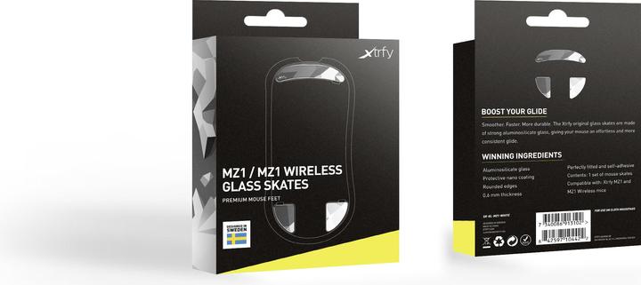 Produktbild CHERRY Xtrfy ZUB Glass skates MZ1 Litus White