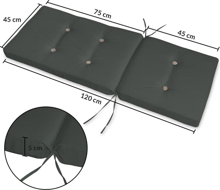 Immagine prodotto Detex Set di 6 imbottiture per sedia (120 x 45 x 5 cm)