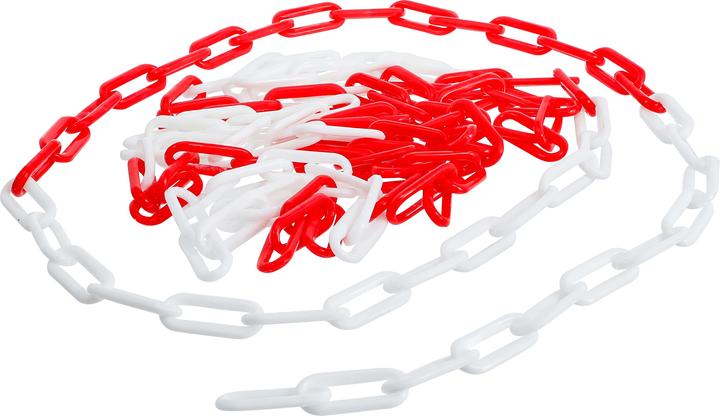 BGS Barrier Chain | Red and White | Plastic | 5 m