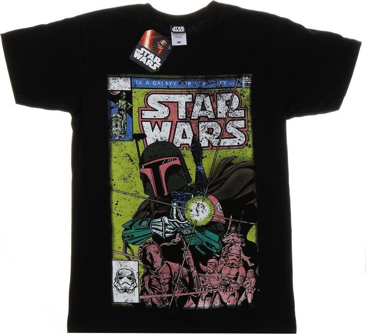 Actual product image Star Wars Mens Boba Fett Comic T-Shirt (XL)