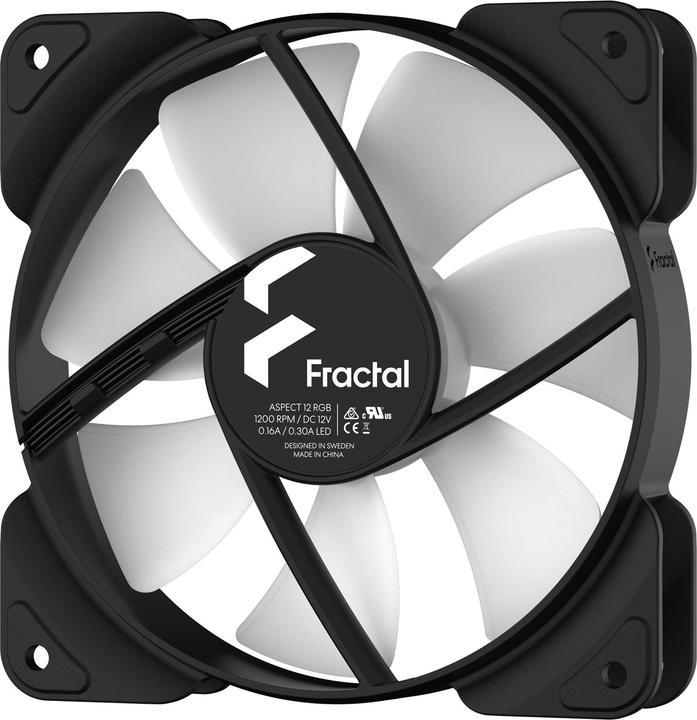 Actual product image Fractal Aspect 12 RGB (120 mm, 3 x)