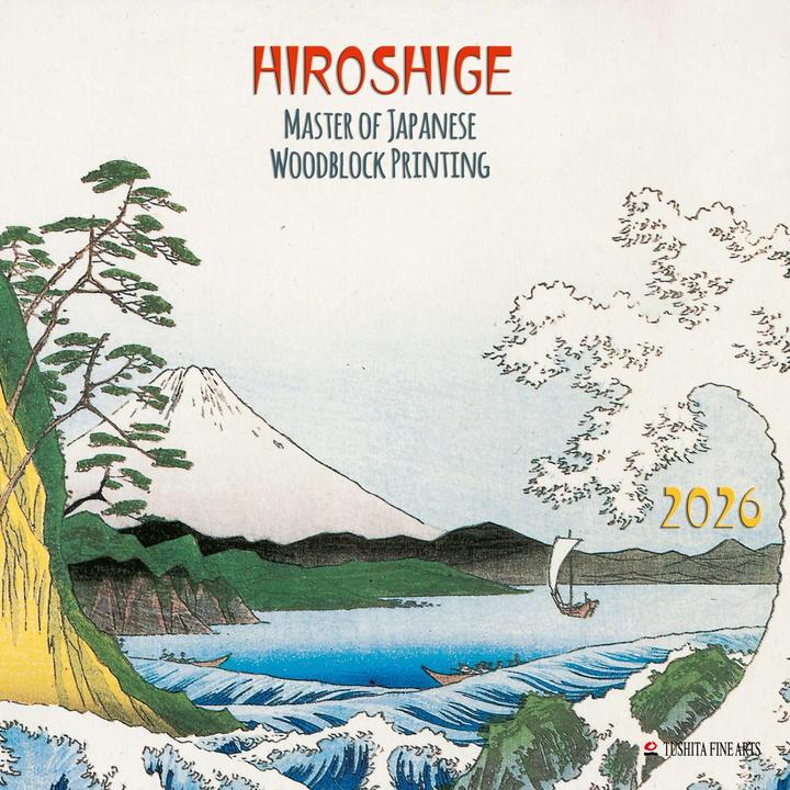 Immagine prodotto Hiroshige - Japanese Woodblock Printing 2026 (30 x 30 cm, Copertina rigida, Inglese)