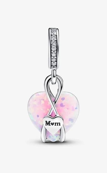 Produktbild Pandora HÃ¤nger Mama Opalisierendes Herz (Zirkonia, Sterlingsilber, Synthetischer Opal)