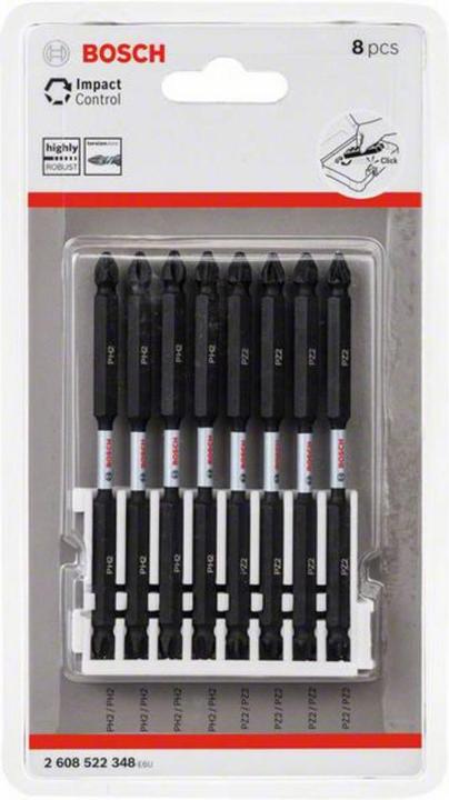 Image du produit Bosch Professional Zubehör Bit inlays Contrôle d'impact (PZ2, PH2)