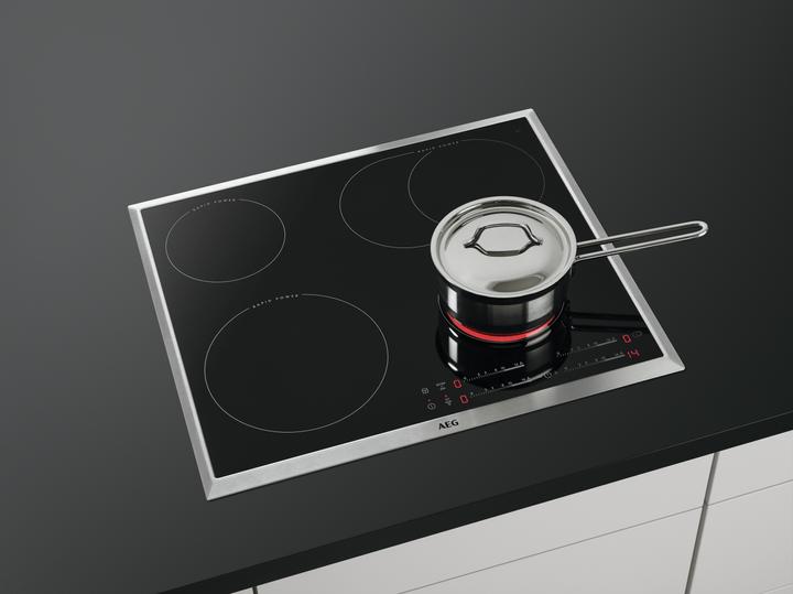 Image du produit AEG HK654850XB, Acier inoxydable Intégré Céramique 4 zone(s)