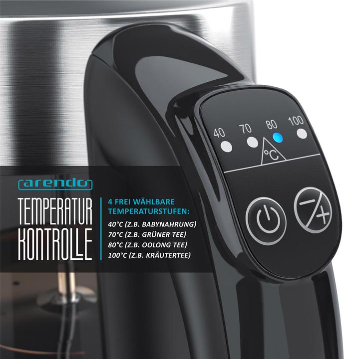 Produktbild Arendo Wasserkocher mit Teesieb (1.70 l)