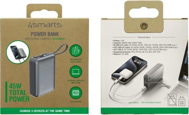 Produktbild 4smarts Enterprise (20000 mAh, 45 W, 77 Wh)
