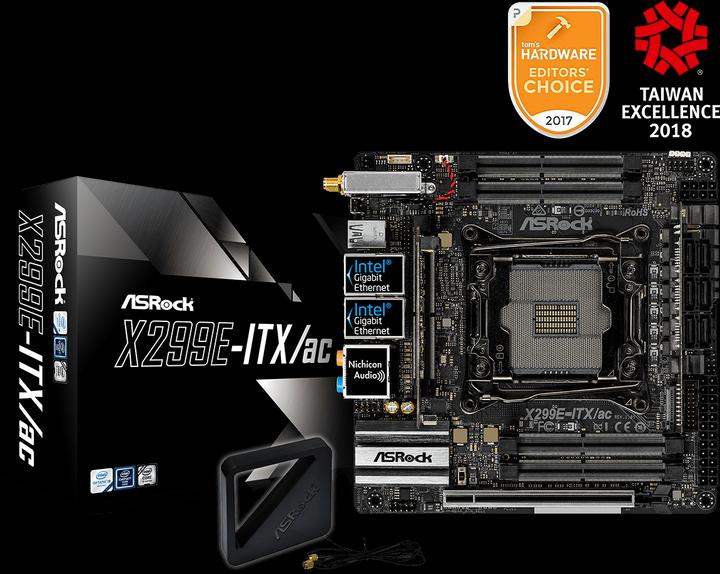 Produktbild AsRock X299e-Itx/Ac (LGA 2066, Intel X299, Mini-ITX)