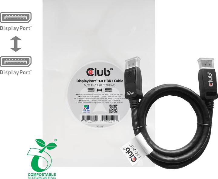 Produktbild Club 3D DisplayPort — DisplayPort (1 m, DisplayPort)