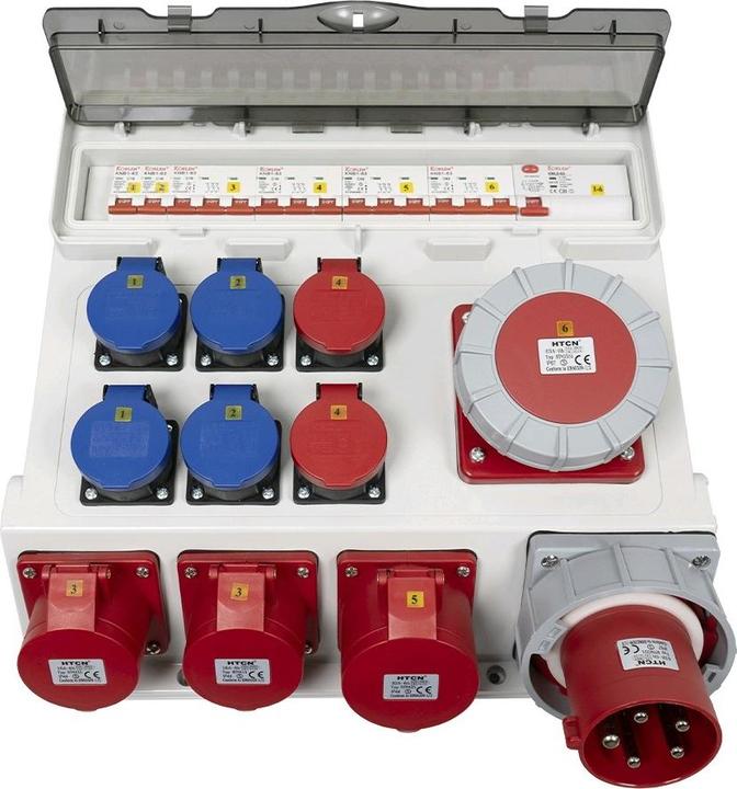Produktbild Ekström Stromverteiler (6 x, CEE, Typ 25, Typ 23)