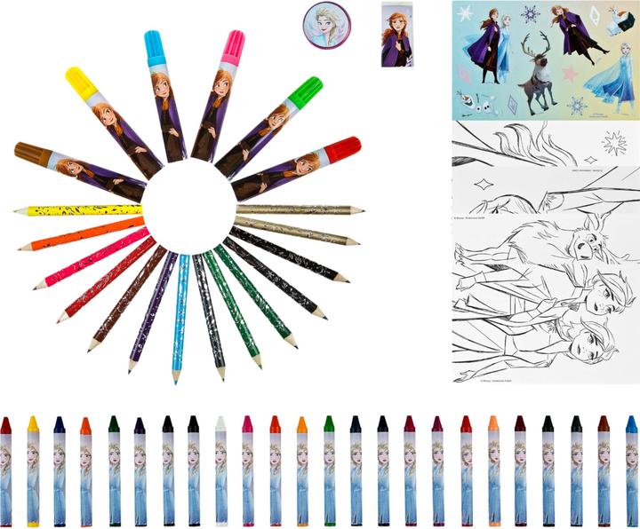 Actual product image Undercover Frozen Colouring Case 51pcs