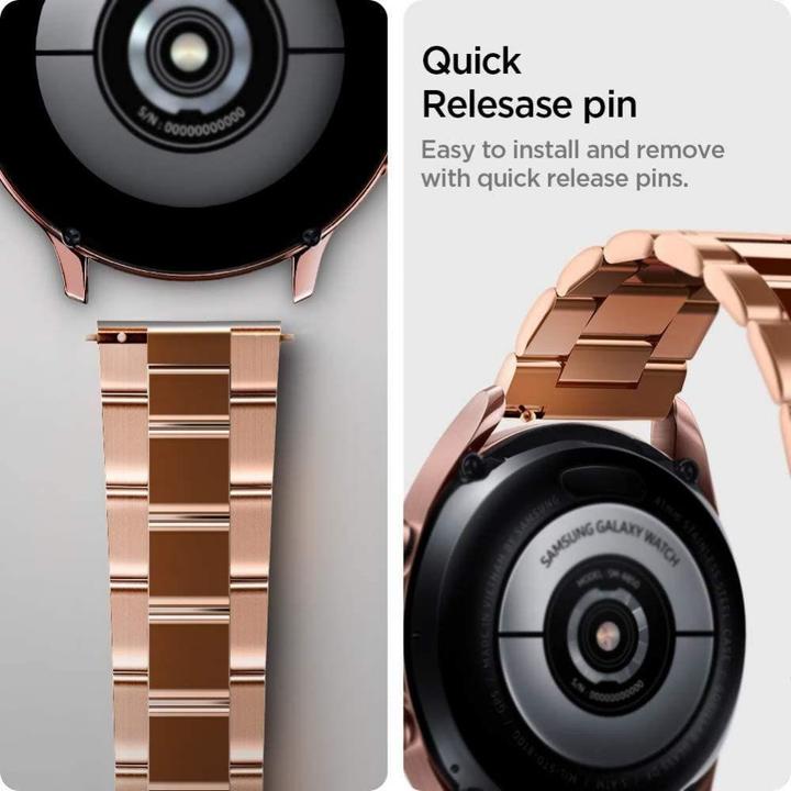 Produktbild Spigen 600WB24982 Smartwatch-Zubehör Band Rosé Edelstahl (Stainless Steel)