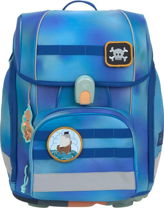 Produktbild Lässig Schulrucksack-Set Boxy, Grün / Blau (21 l)
