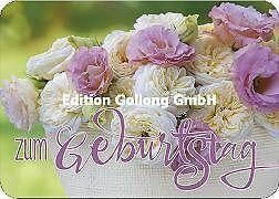 Produktbild Edition Gollong Postkarte. Zum Geburtstag (Rosen)