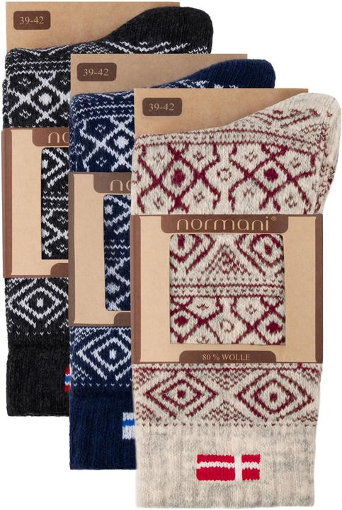Produktbild Normani 3 Paar Canadien Socks - 9631 (3er Pack, 35 - 38)