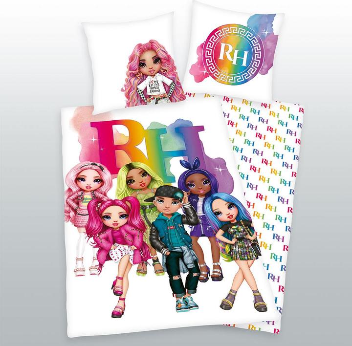 Actual product image Rainbow High bed linen 70x90+140x200 cm