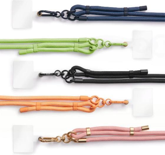 Produktbild Hama Handyband zum Umhängen, universal, verstellbar, Karabiner, 2 m, Schwarz