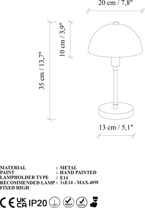 Produktbild Opviq Togg Table Lamp (E14)