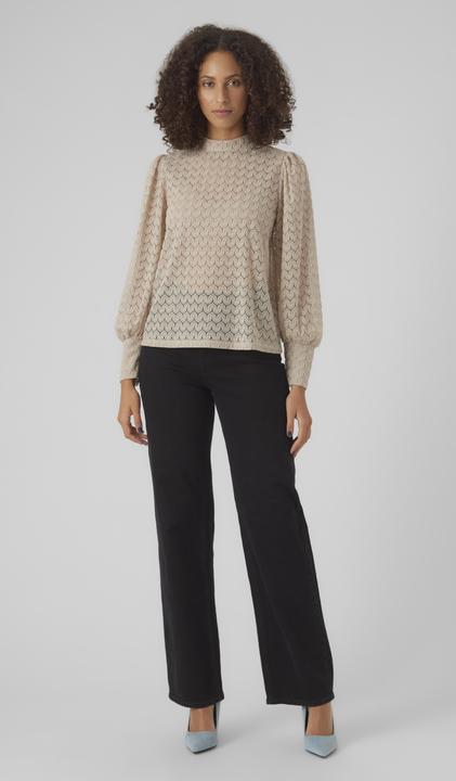 Produktbild Vero Moda Vmbecca Ls High Neck Lace Top Jrs Noos (M)