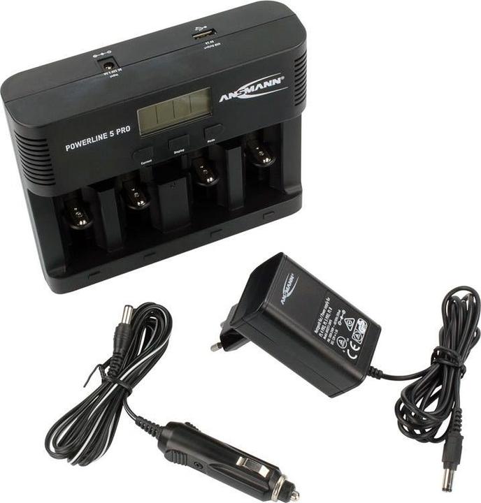 Immagine prodotto Ansmann Caricabatterie Powerline 5 Pro (1 pz., Caricabatterie senza batteria)