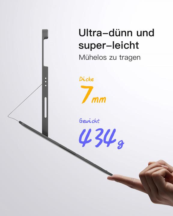 Actual product image Inateck Keyboard iPad 2007 gray (BK2007 gray) (DE, 3)