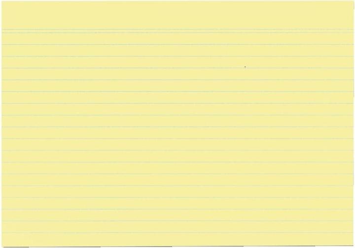 Produktbild Herlitz Karteikarten, DIN A5, liniert, gelb aus Papier, 170 g-qm, holzfrei, Linienfarbe: blau, doppelte (A5, 170 g/m², 100 x)