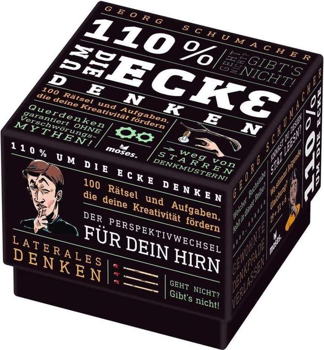 Actual product image 110% think around the corner (German)