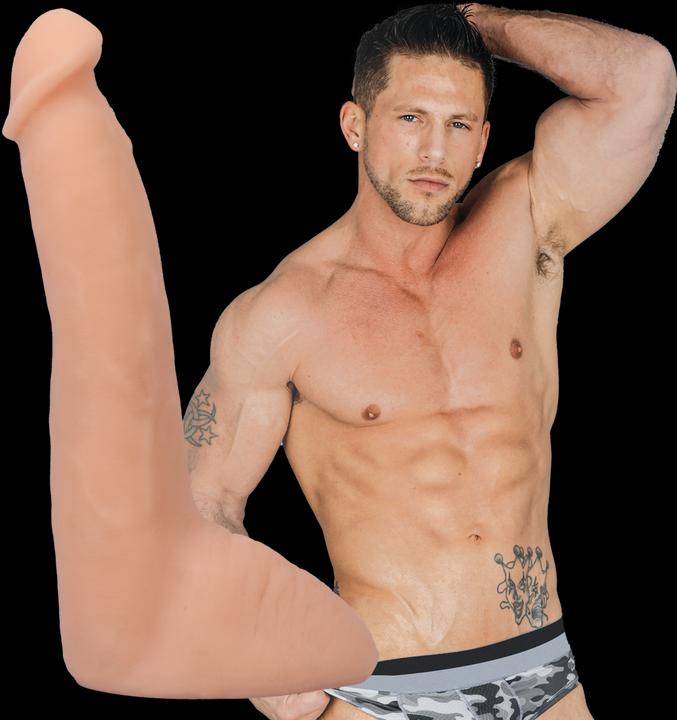 Actual product image Doc Johnson Roman Todd - Realistic ULTRASKYN Dildo - 8" / 20 cm