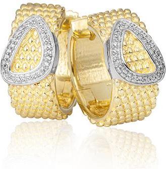 Image du produit Breuning BIJOUX DE L'OREILLE - BRILLE. 0,156 Ct. H/si (Or 750/18 K)