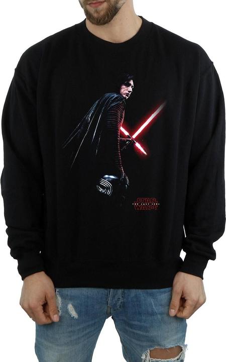 Actual product image Star Wars Mens The Last Jedi Kylo Ren Shadow Sweatshirt (M)