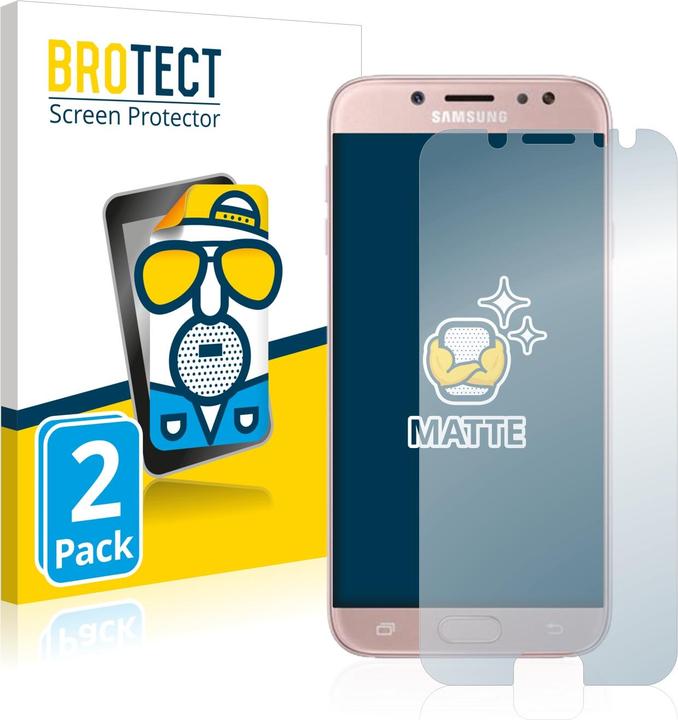 Actual product image BROTECT Anti-glare screen protector matt (2 Piece, Samsung Galaxy J7 2017)