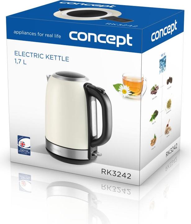 Immagine prodotto Concept RK3242 bollitore elettrico Crema (1.70 l)