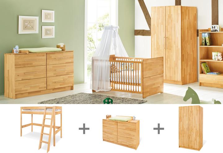 Immagine prodotto Pinolino Camera per ragazzi "Natura" extra-large con letto a soppalco, 3 pezzi.