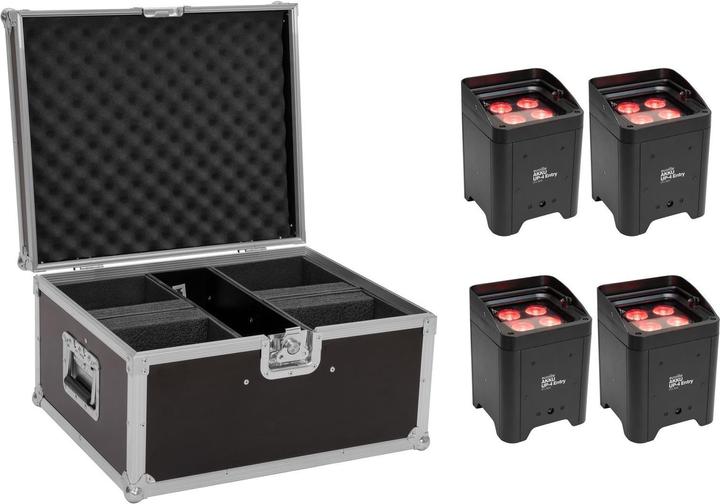 Eurolite Set 4x AKKU UP-4 Entry QCL Spot + Custodia